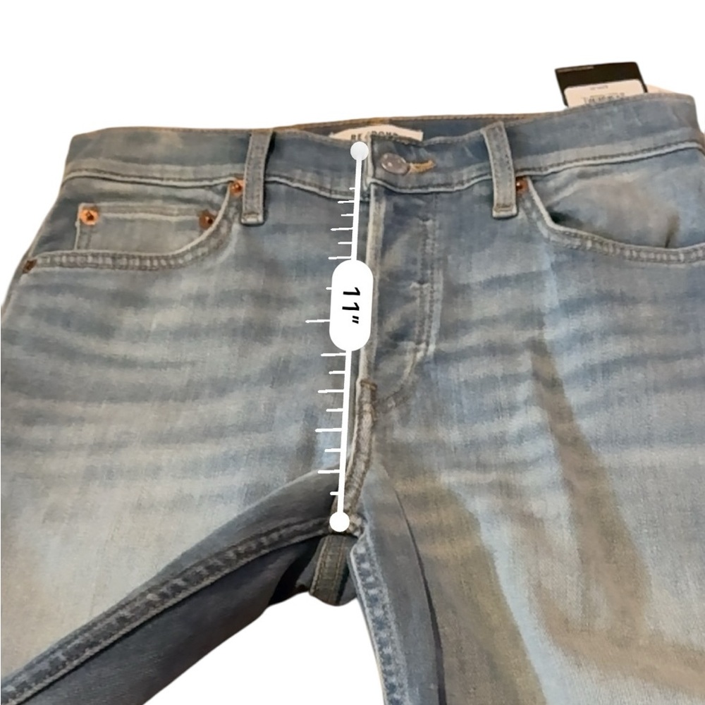 Re/Done NWT Marea Cropped Jeans Women’s Size 26 Wide Leg Mid‎ Rise Light Wash - Picture 11 of 13